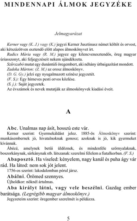 álmoskönyvek abc.